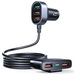 JOYROOM JR-CL03 Pro 45W Smart Share Multiple 5 Ports USB Car Charger (QC3.0) Cigarette Lighter Charger Fast Charging Car Charger