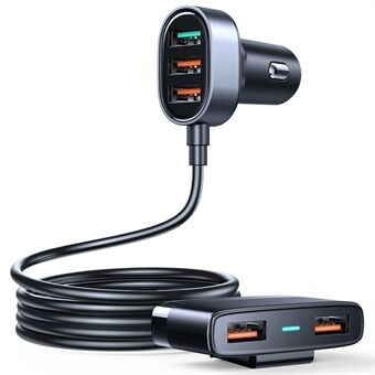 JOYROOM JR-CL03 Pro 45W Smart Share Multiple 5 Ports USB Car Charger (QC3.0) Cigarette Lighter Charger Fast Charging Car Charger