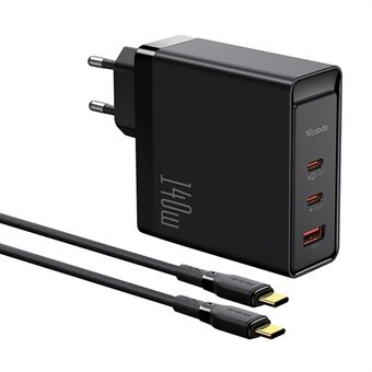 MCDODO CH-29 MDD 140W GaN 5 3 Ports Type-C to Type-C Charger Fast Charging Phone Wall Charger Adapter