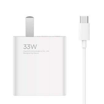 XIAOMI MDY-11-EX 33W Charger Adapter Set with Charging Cable, Portable Wall Charger Block (CN Plug)