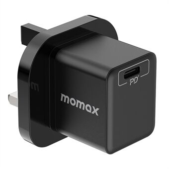 MOMAX 20W PD Fast Charger Single Type-C Phone Charging Power Adapter