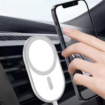 F-12 Car Air Vent Mount Magsafe Charging Pad Magnetic Wireless Charger for iPhone 12/12 mini/12 Pro/12 Pro Max