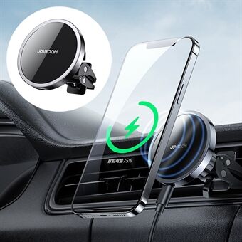 JOYROOM JR-ZS240 Car Air Vent 15W Magnetic Wireless Charger for iPhone 12/12 mini/12 Pro/12 Pro Max - Tarnish