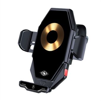 T7 15W Wireless Car Charger Phone Holder Auto-Induction Air Vent Car Charger Phone Mount
