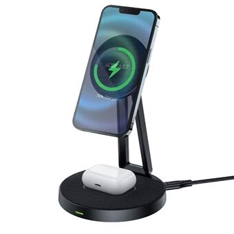 ACEFAST E8 for iPhone 12/13/AirPods 2-in-1 Wireless Charging Holder Desktop Charger Stand