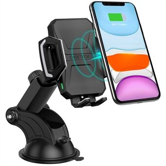 CHOETECH T521-S Car Cellphone Bracket 10W Wireless Charger with Suction Cup Base