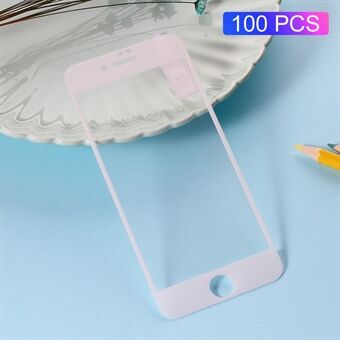 100Pcs/Lot RURIHAI Silk Print Full Size Tempered Glass Screen Guard Film for iPhone 8/7 4.7 inch