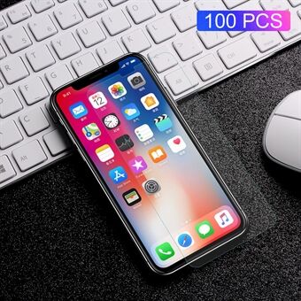 100Pcs/Set for iPhone 11 Pro 5.8" (2019) / XS / X 5.8 inch RURIHAI 0.18mm 2.5D Tempered Glass Screen Protector Guard Film