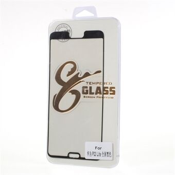 Full Coverage Tempered Glass Screen Protector Shield Film for Huawei P20 Lite / Nova 3e (China) - Black