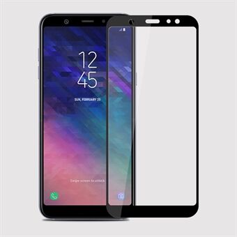 Black - MOFI 2.5D 9H Full Size Tempered Glass Screen Protector for Samsung Galaxy A6 (2018)