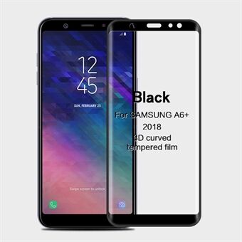 MOFI 3D Curved Full Size Tempered Glass Screen Protector for Samsung Galaxy A6+ (2018) / A9 Star Lite