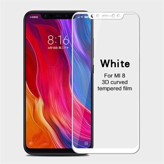 MOFI 3D Curved Tempered Glass Complete Covering Screen Guard Film for Xiaomi Mi 8 (6.21-inch)