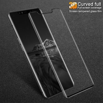 IMAK 3D Curved Full Cover Tempered Glass Screen Protector Film for Huawei Mate 20 Pro - Black