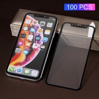 100PCS/Pack RURIHAI 3D Carbon Fiber Full Size Tempered Glass Protector [Anti-explosion] for iPhone XR 6.1 inch