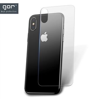 GOR for iPhone XS Max 6.5 inch 2.5D Tempered Glass Back Protector [Anti-explosion]