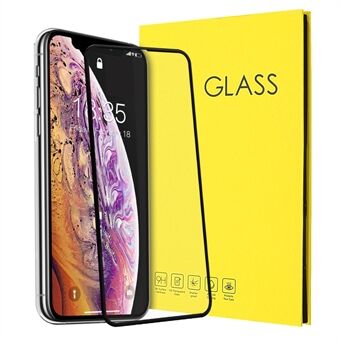 Full Screen Tempered Glass Screen Protector for iPhone 11 Pro Max 6.5 inch (2019)/XS Max 6.5 inch - Black