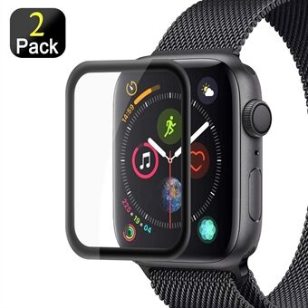 2Pcs Full Cover Full Glue Tempered Glass Watch Screen Protectors for Apple Watch Series 5 44mm
