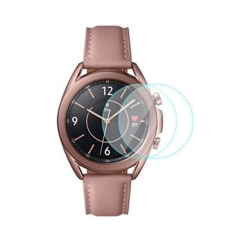 HAT PRINCE 2 Pcs/Set 0.2mm 9H 2.15D Arc Edge Tempered Glass Watch Screen Film for Samsung Galaxy Watch 3 41mm