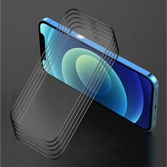ENKAY HAT PRINCE 5Pcs 0.26mm 9H 2.5D Full Covering Tempered Glass Screen Protector for iPhone 12/12 Pro Full Glue