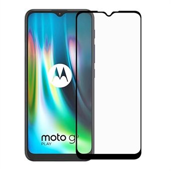 Full Coverage Tempered Glass Screen Guard Film (Full Glue) for Motorola Moto G9 Play