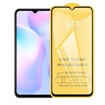 9D Complete Covering for Xiaomi Redmi 9A Tempered Glass Screen Protector (Side Glue)