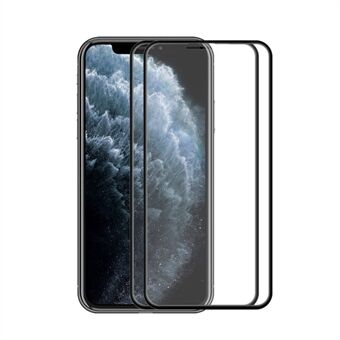 ENKAY Hat-Prince 2 Pcs/Set Arc Edge Tempered Glass Screen Film for iPhone 11 Pro Max 6.5 inch/XS Max 6.5 inch