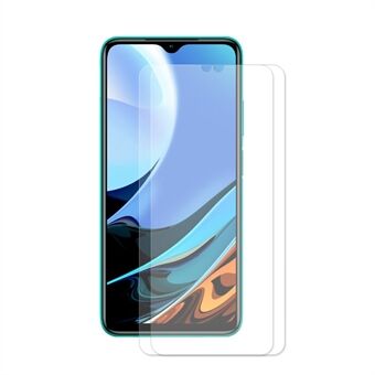 2Pcs/Set HAT-PRINCE 0.26mm 9H 2.5D Arc Edge Tempered Glass Screen Protector for Xiaomi Redmi 9T