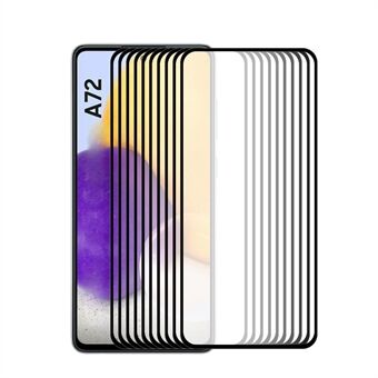 10Pcs/Set ENKAY 0.26mm 9H 2.5D Full Screen Covering Tempered Glass Screen Protector [Full Glue] for Samsung Galaxy A72 4G/5G