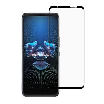 Full Size Coverage Full Glue Silk Print Tempered Glass Screen Protector for Asus ROG Phone 5