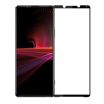 PINWUYO Full Glue Full Coverage Anti-fingerprint Anti-explosion Tempered Glass Screen Protector for Sony Xperia 1 III (Global Version)