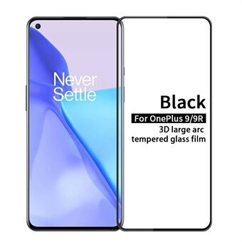 PINWUYO 3D Large Arc Anti-fingerprint Full Size Ultra Clear Full Glue Tempered Glass Screen Protector (International Version) for OnePlus 9/9R
