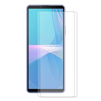 2pcs HAT PRINCE 0.26mm 9H 2.5D Arc Edge Tempered Glass Screen Protector Film Guard for Sony Xperia 1 III 5G
