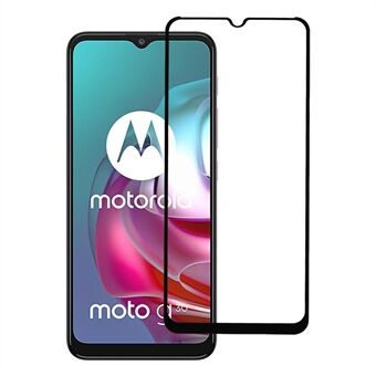 Ultra Clear 9D Full Glue Full Coverage Silk Printing Tempered Glass Screen Protector for Motorola Moto G30/G10