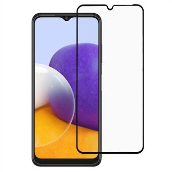 Complete Covering Silk Printing Tempered Glass Screen Protector Film [Full Glue] for Samsung Galaxy A22 4G (EU Version)