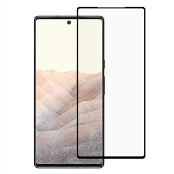 Silk Printing Full Glue Full Screen Coverage Tempered Glass Screen Protector for Google Pixel 6