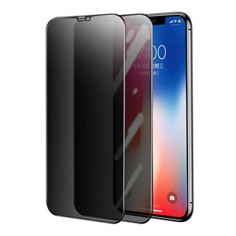 HAT-PRINCE 2Pcs Explosion-proof Anti-glare 28° Anti-spy Tempered Glass Full Screen Coverage Protector Film for iPhone 11 Pro 5.8 inch/XS 5.8 inch/X
