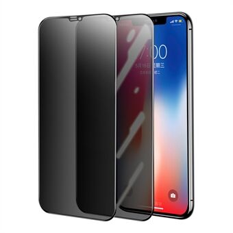 HAT-PRINCE 2Pcs Anti-glare 28° Anti-spy Tempered Glass Full Screen Coverage High Light Transmittance Protector Film for iPhone 11 Pro Max 6.5 inch/XS Max 6.5 inch