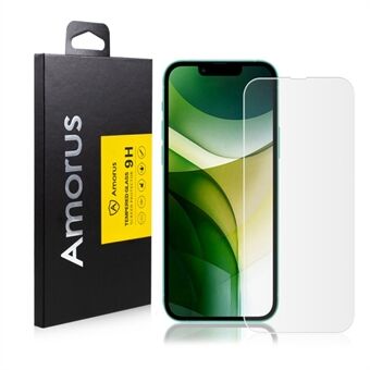 AMORUS Transparent Tempered Glass Screen Protector for iPhone 13 Pro Max 6.7 inch