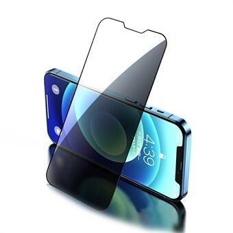 JOYROOM Anti-spy Privacy Protection Silk Print Tempered Glass Full Screen Protector Film for iPhone 13/13 Pro 6.1 inch