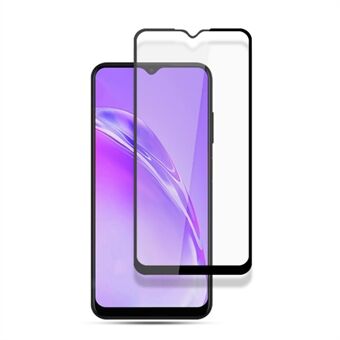 AMORUS Silk Printing Full Glue Tempered Glass Screen Protector for Galaxy A03s (164.2 x 75.9 x 9.1mm) - Black
