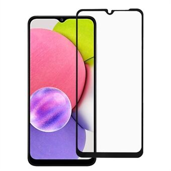 RURIHAI Double Defense Series Full Cover Full Glue HD Clear 2.5D 9H Tempered Glass Screen Protector for Samsung Galaxy A03s (164.2 x 75.9 x 9.1mm)