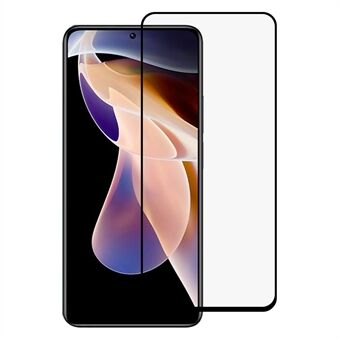 Full Glue Silk Printing Tempered Glass Film Complete Covering Screen Protector for Xiaomi Redmi Note 11 Pro 5G (China) (MediaTek)/Note 11 Pro+ 5G
