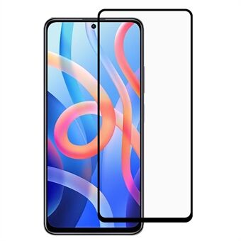 Full Size Full Glue Silk Printing Double Defense HD Touch Sensitive 9D Tempered Glass Film for Xiaomi Redmi Note 11 Pro / Note 11 Pro+