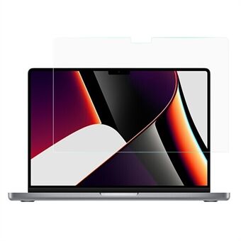 Full Screen Full Glue 9H Anti-Scratch HD Clear Straight Edges Tempered Glass Film for Macbook Pro 14 inch