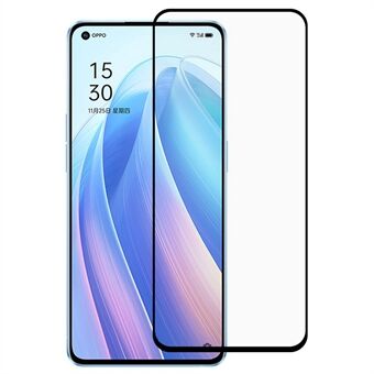 RURIHAI Secondary Hardening Tempered Glass Screen Film Ultra Thin 0.26mm Full Glue 2.5D Solid Defense Screen Protector for Oppo Reno7 Pro 5G
