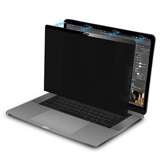 For MacBook Pro 16 inch (2021) (A2485) / 16 inch (2023) (A2780) Laptop Anti-Peep Screen Protector, Magnetic Removable Reusable Notebook Computer Full Coverage Tempered Glass Film