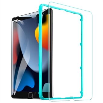 ESR Full Cover Screen Protector for iPad 10.2 (2021)/(2020)/(2019) / Air 10.5 inch (2019) / Pro 10.5-inch (2017), Full Glue Tempered Glass Film Guard with Easy Installation Frame, Bubble Free, HD Clear, Anti-Scratch