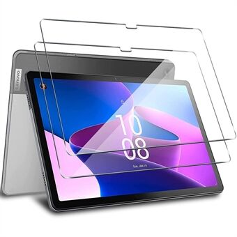 For Lenovo Tab M10 Plus (Gen 3) 2Pcs/Pack 2.5D Full Coverage Screen Protector High Definition Ultra-resistant Tempered Glass Film