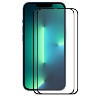 ENKAY HAT PRINCE 2Pcs / Pack for iPhone 14 6.1 inch Anti-explosion Full Screen Protector 0.26mm 2.5D Arc Edge 9H Full Glue High Aluminium-silicon Glass Film