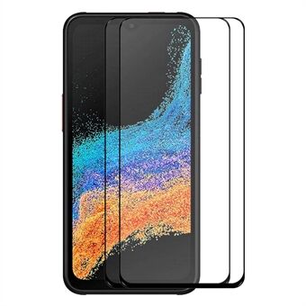 ENKAY HAT PRINCE 2Pcs / Pack For Samsung Galaxy Xcover6 Pro 5G Full Glue Full Screen Protector 2.5D Arc Edge HD Clear High Aluminium-silicon Glass Film
